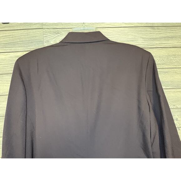 NWT AUSTIN REED Womens 18W 100% Worsted Wool Chocolate Brown Blazer Vintage - Picture 13 of 14